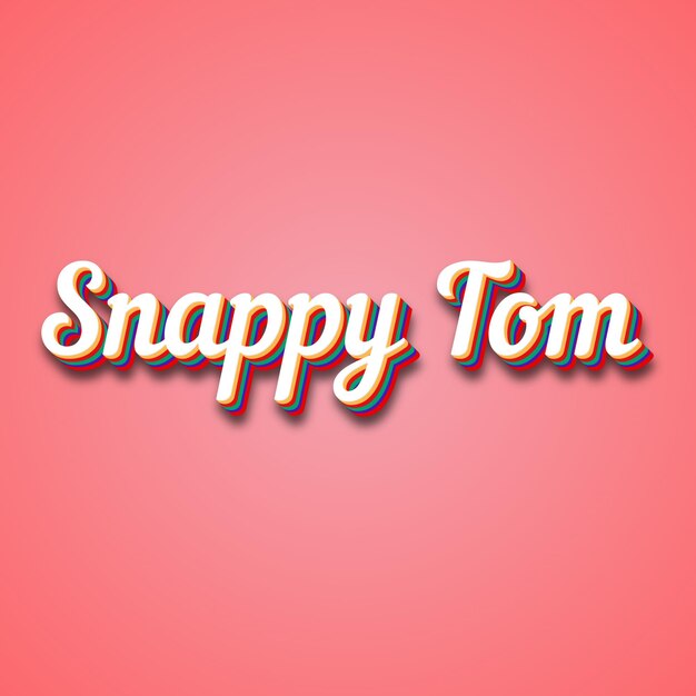 Photo snappy tom text effect photo image cool