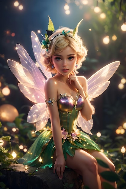 Photo snapshot_of_beautiful_fairy_tinker_bell_nostalgia_ret