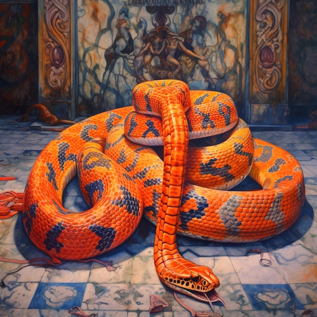 Foto istantanea del serpente