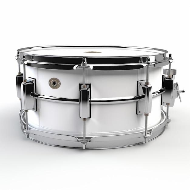 Snare drum met witte achtergrond hoge kwaliteit ultra