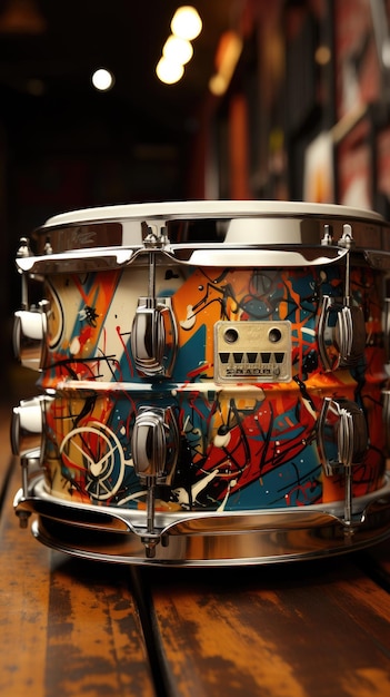 Photo snare_drum_painted uhd wallpaper