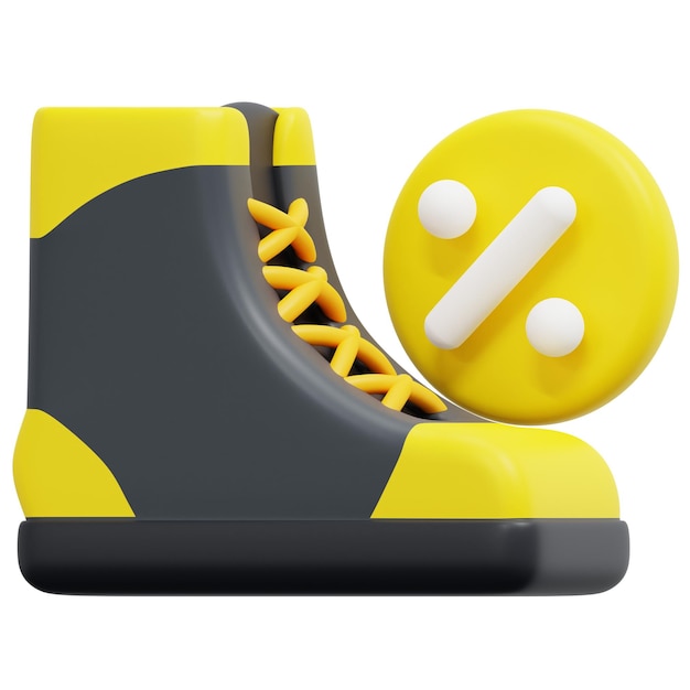 sneaker 3d render icon illustration