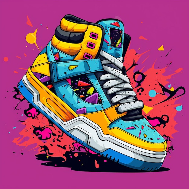 Sneaker design graffiti