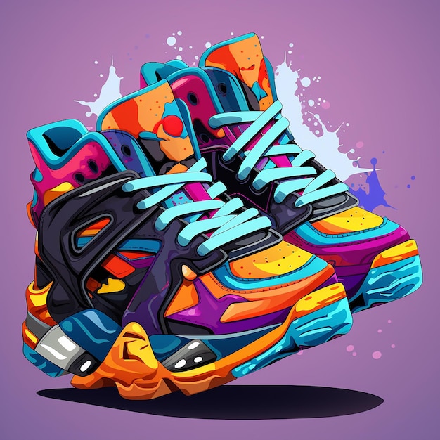 Sneaker design graffiti