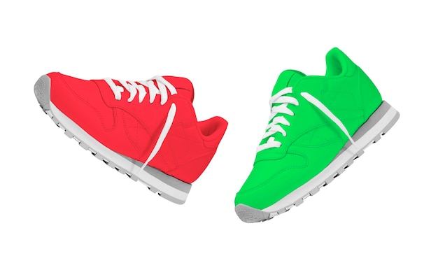 sneakers isolated on white background