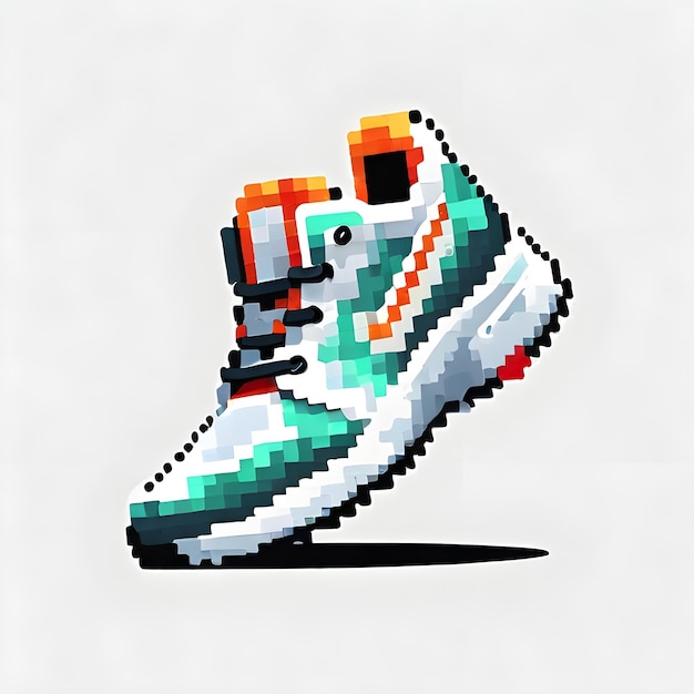Sneakers Pixel Art Design Sneakers Creative Shoes