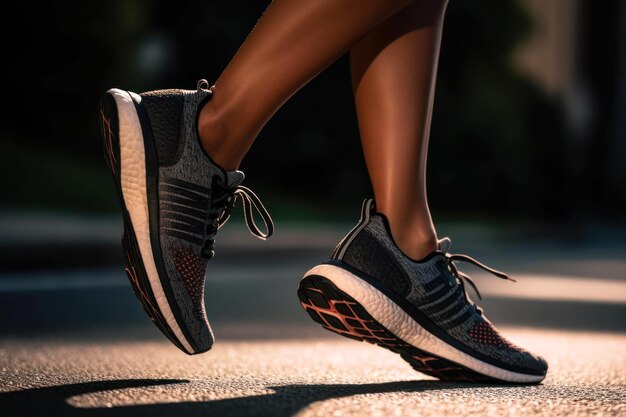 Sneakers for running and sports generative ai