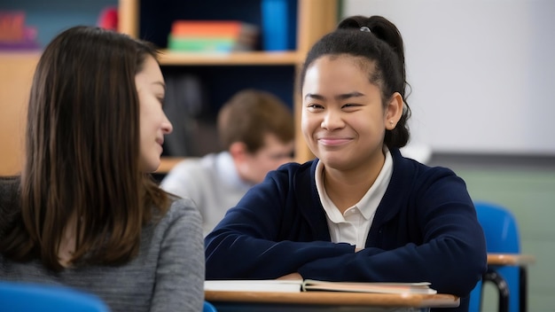 Photo sneering at classmate