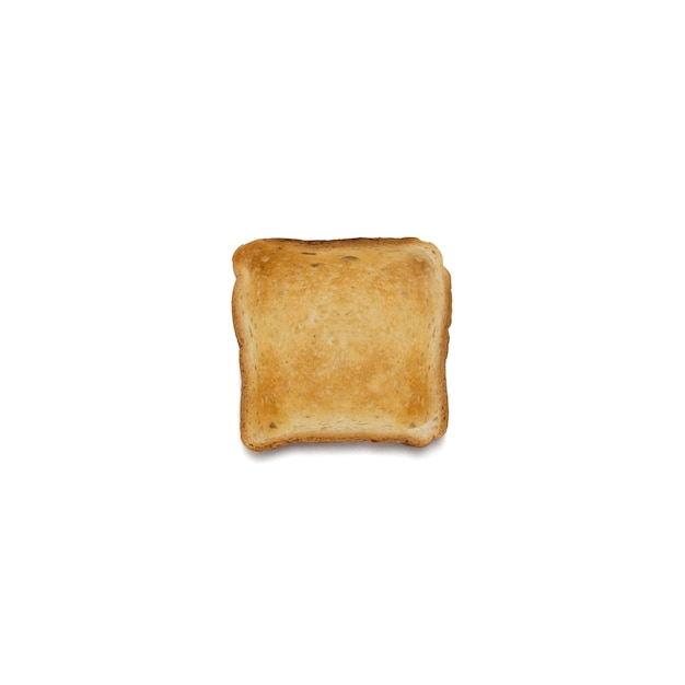 Sneetje toast op een witte