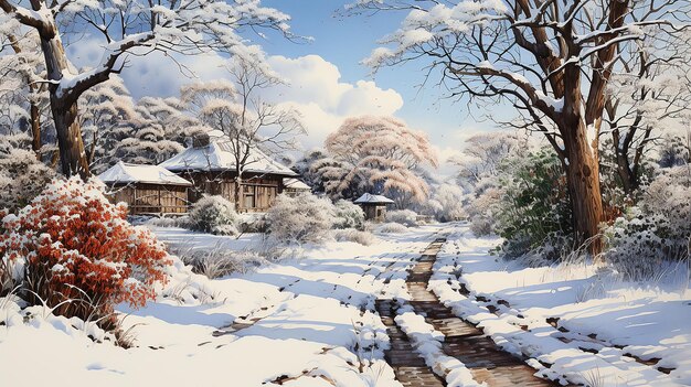 Sneeuw bij Shiba Daimon door Hasui Kawase