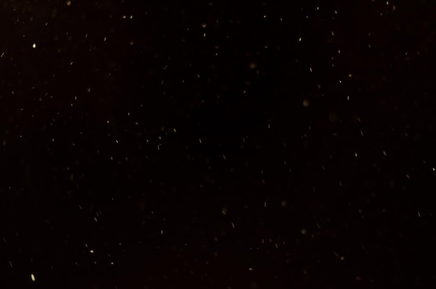 Sneeuw die uit de nachtelijke hemel valt. Natuurlijke achtergrond
