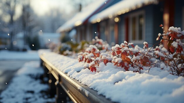 Sneeuw in de winter