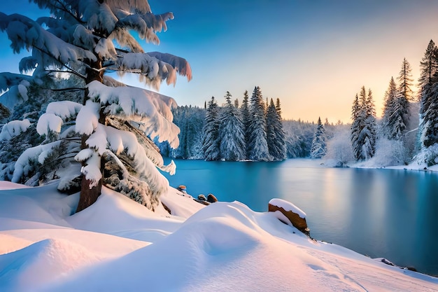 sneeuw natuur achtergrond