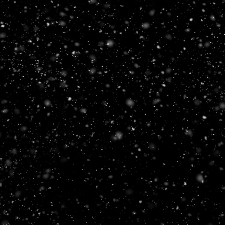 Foto sneeuw op een zwarte achtergrond