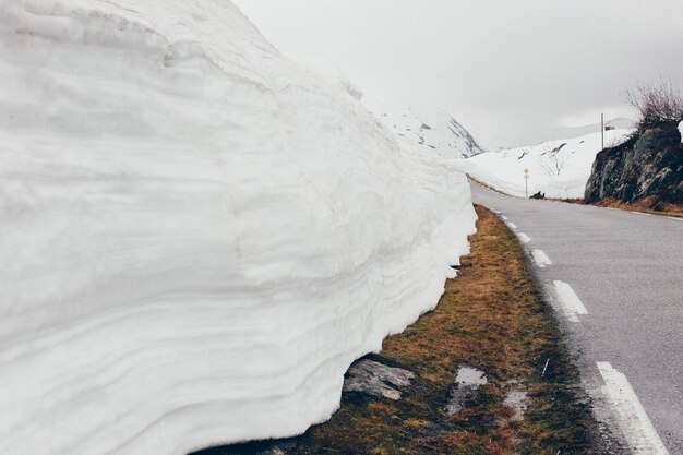 Sneeuw weg met ijs