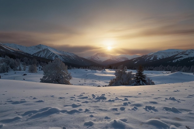 Sneeuwbedekt land