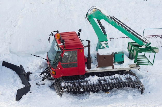 Sneeuwblazer in een skigebied in Israël