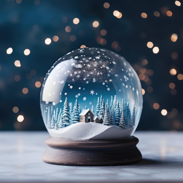Sneeuwbol speelgoed geschenk voor kerstmis en nieuwjaar gelukkige tijd
