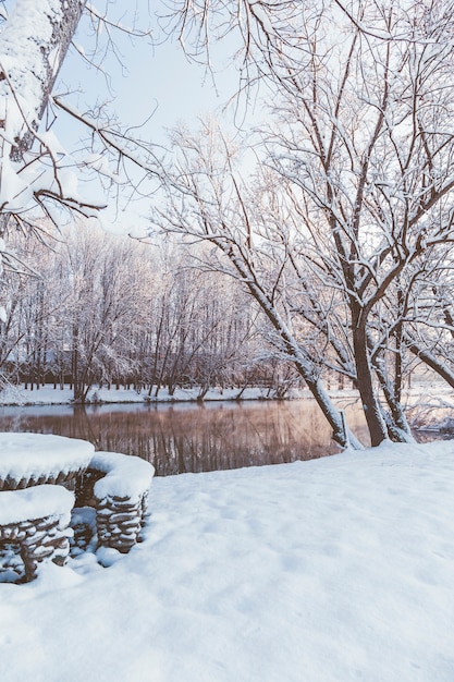 Foto sneeuwlandschap