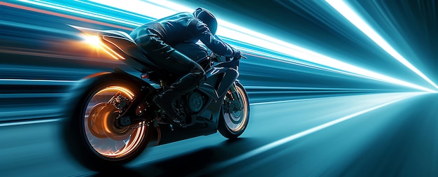 snelheid motorfiets concept AI gegenereerd