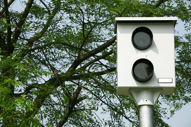 Snelheidscontrolesysteem op de weg