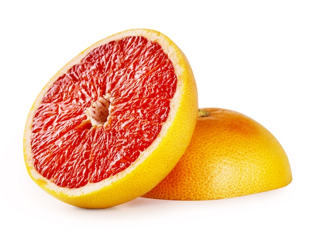 Snij een rijpe grapefruit