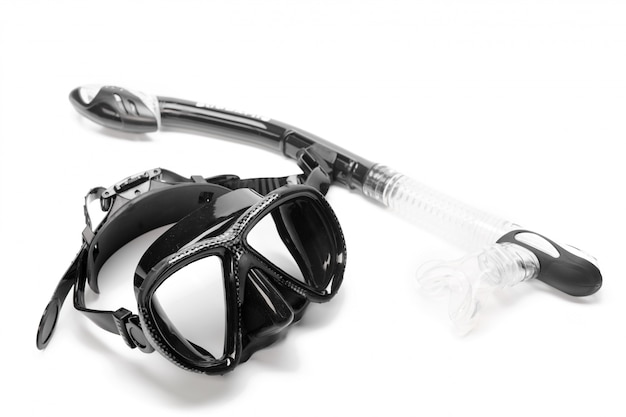 Photo snorkel and diving mask