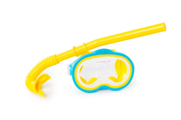 Photo snorkel and diving mask