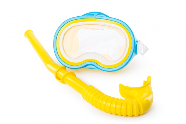 Photo snorkel and diving mask