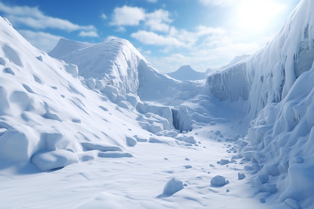 Snow avalanches on slopes