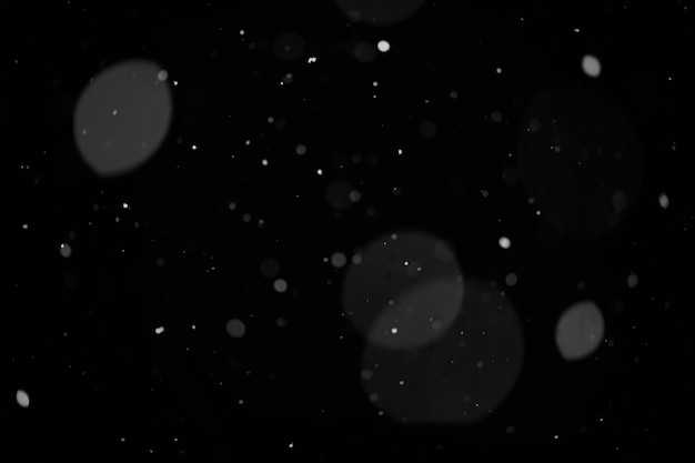 Фото Снежный фон снег на черном фоне снежинки для наложения
