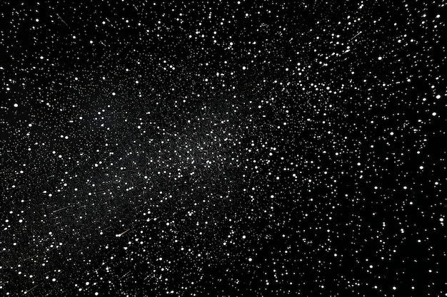 Photo snow on a black background snowflakes on a black background