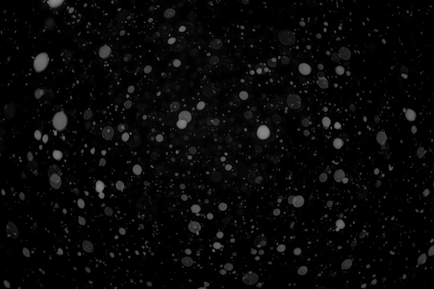 A snow on the black backgrounds