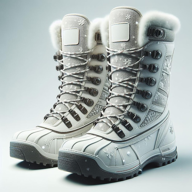 Snow boots Shoes pair in high resolutions image