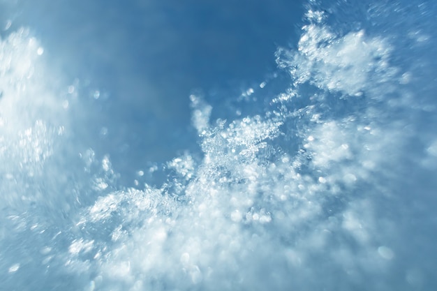 Neve da vicino. foto a macroistruzione