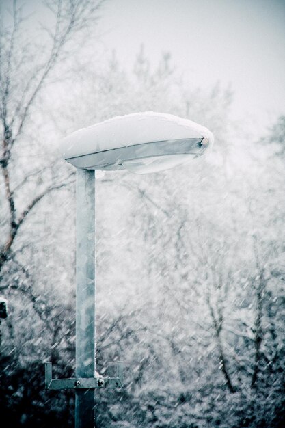 Foto paesaggio coperto di neve