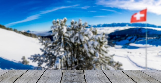 Photo snow covered wood against sky