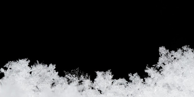 Snow crystals panorama