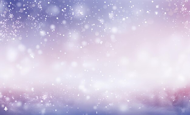 Photo snow falling and falling snowflakes with blue background