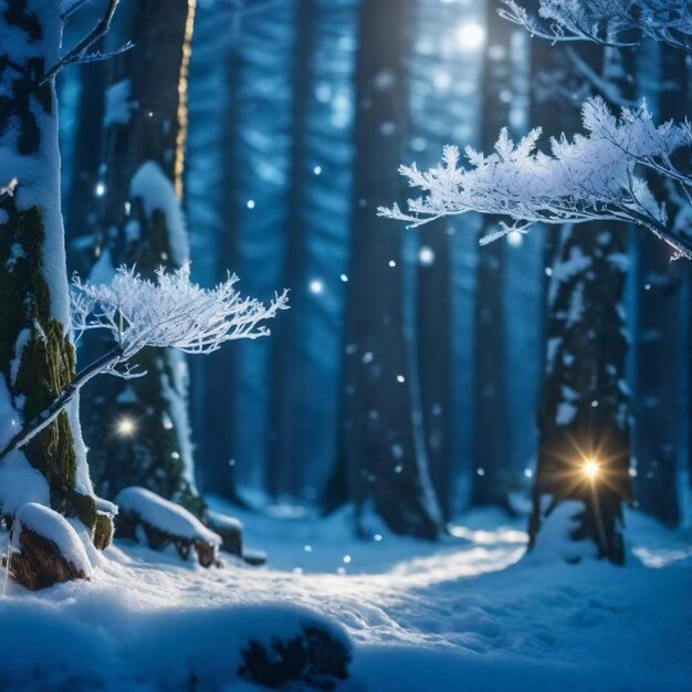 Snow forest magic