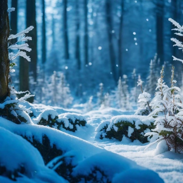 Snow forest magic