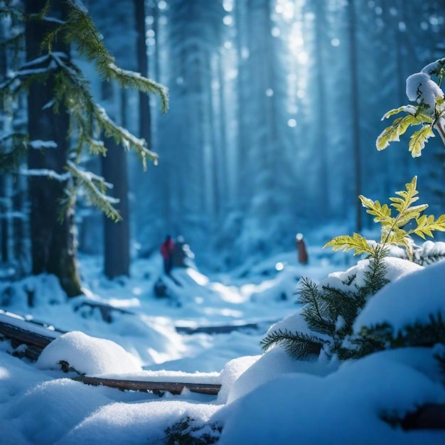 Snow forest magic
