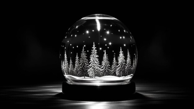 Photo snow globe design high definitionhd photographic creative image