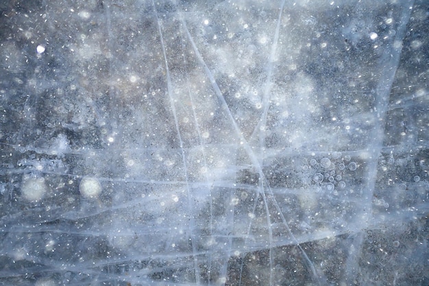 snow ice background, abstract winter seasonal background, white snowflakes blizzard on ice overlay background