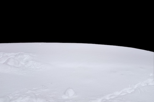snow isolated on a black background. winter design element. high quality photo