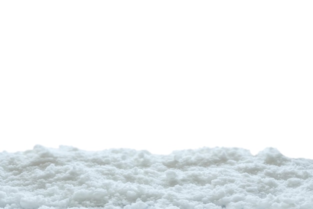 Фото Снег изолирован на белом фоне вблизи