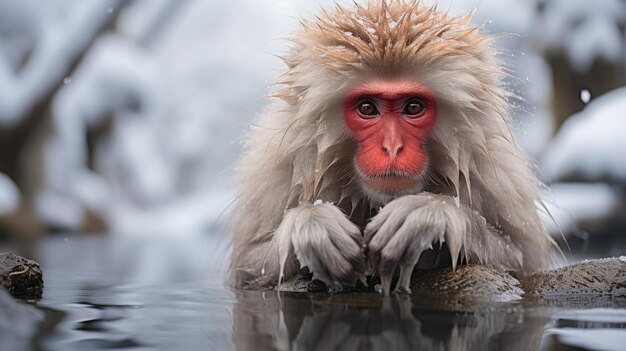 Snow monkey in japan