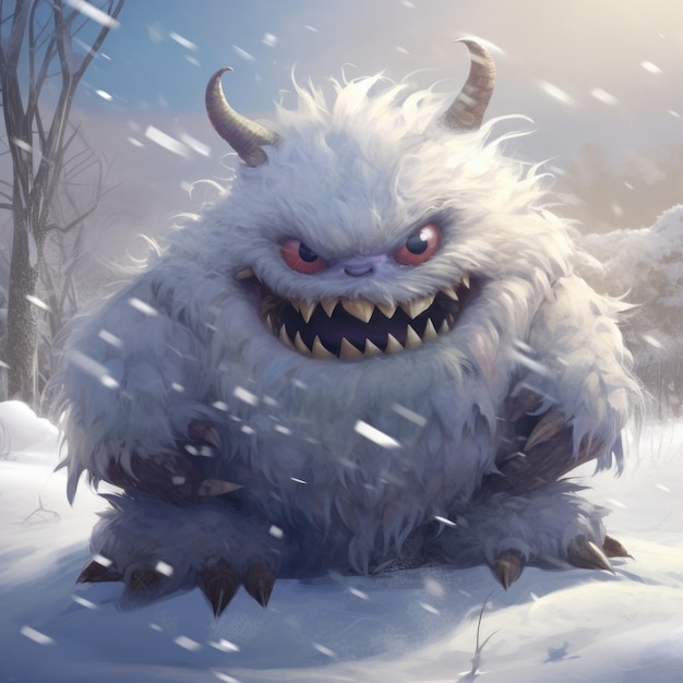 Photo snow monster