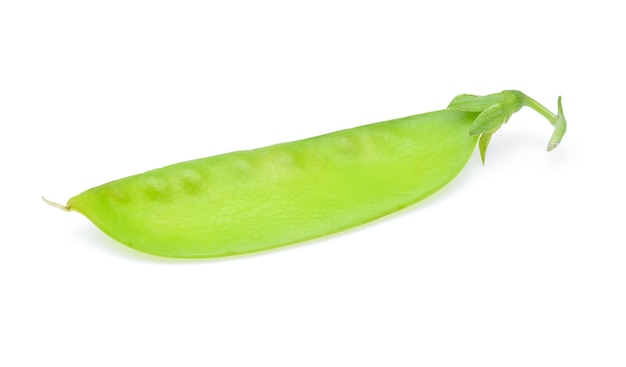 Snow peas isolated on white