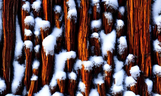 Snow on a piece of wood with the word " snow " on it.